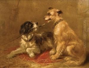 Perros Jugando by Zacharias Noterman