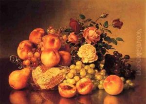 Still Life with Peaches by Robert Spear Dunning