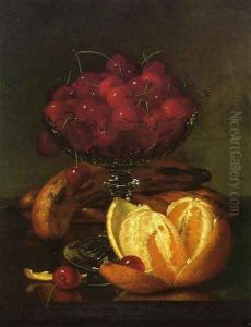 Still Liife of Compote, Cherries, Three Bananas and Orange by Robert Spear Dunning
