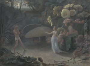 Oberon and Titania by Francis Danby