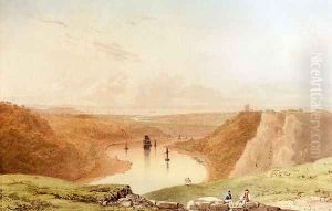 The Avon Gorge From Clifton Down, Looking Towards The Severn Estuary by Francis Danby