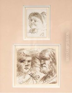A Head Of A Man And Woman; And A Head Of A Woman