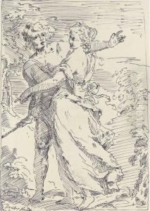 A Shepherd Restraining A Maiden A Shepherd Restraining A Maiden