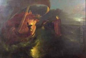 Christ walking on the Sea of Galilee by Francis Danby