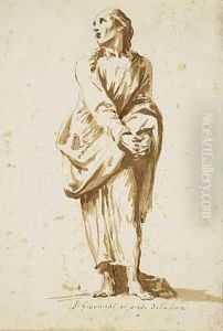 Saint John At The Crucifixion Of Christ by Pietro Antonio Novelli