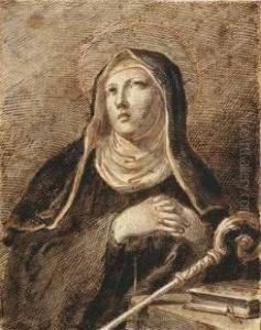 Santa Monaca by Pietro Antonio Novelli