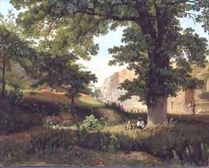 Clifton Rocks from Rownham Fields by Francis Danby