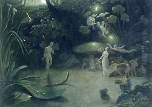 Scene from A Midsummer Nights Dream by Francis Danby