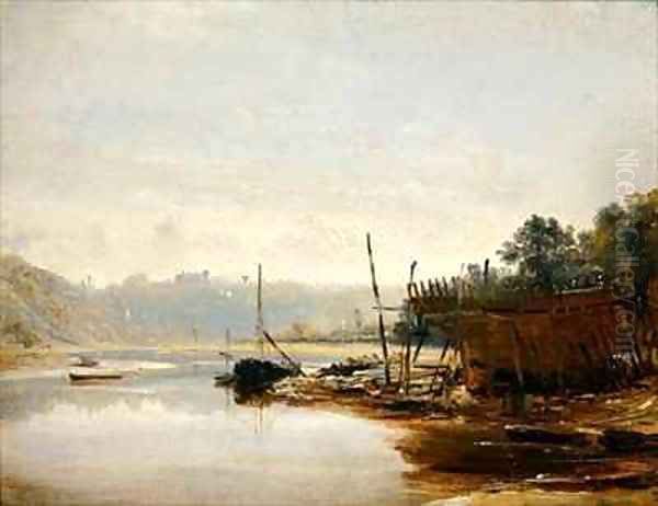 Boat Building near Dinan Brittany - view 1