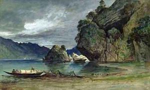The Approach of a Storm on Liensfjord by Francis Danby