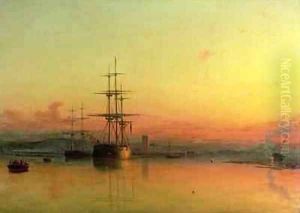 Dead Calm Sunset at the Bight of Exmouth by Francis Danby