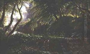River Scene with Weir and Mill by Francis Danby