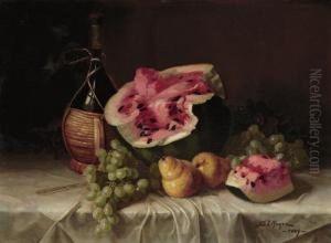 Still Life With Wine And Fruit