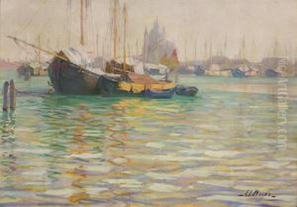 Moored Boats - Venice - view 1