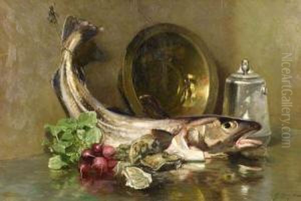 Still Life With Fish And Radishes - view 1