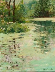 View Of The Loire River by George Loftus Noyes