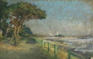 Promenade Au Bord De L'eau by Alexandre Nozal