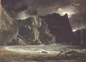 View of a Lake in Norway by Francis Danby