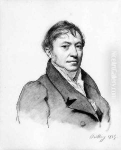Portrait of a Man, bust-length by Martin Drolling