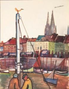 The Harbour Of Ostend by Felix Nussbaum