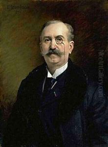 Portrait De M.G.Broustet 1897 by Edouard Bernard Debat-Ponsan