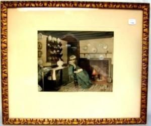 Interior Scene by Wallace Nutting