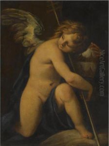 An Angel Holding A Papal Tiara
