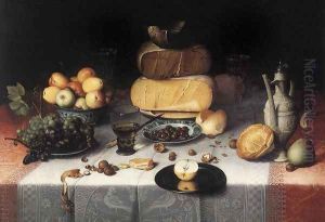 Still Life With CheesesStill-Life with Cheeses c. 1615 by Floris Claesz Van Dijck