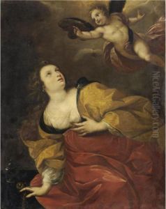 Maddalena E Un Angelo by Carlo Francesco Nuvolone
