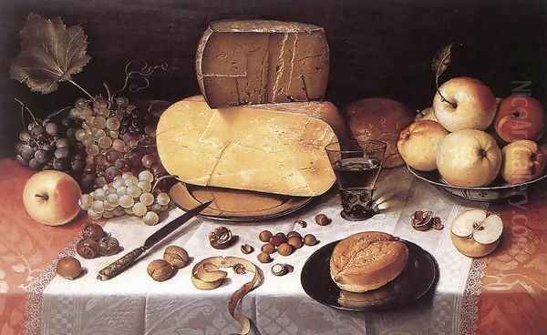 Still-Life with Fruit, Nuts and Cheese 1613 - view 1