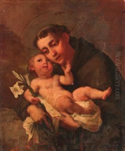 Saint Francis Holding The Infant Christ by Carlo Francesco Nuvolone