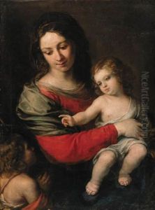 The Madonna And Child With The Infant Saint John The Baptist by Carlo Francesco Nuvolone
