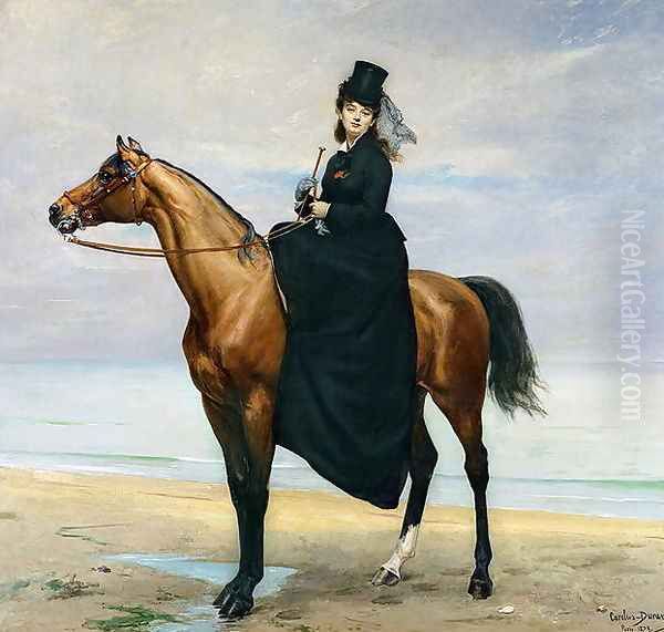 Equestrian Portrait of Mademoiselle Croizette, 1873 - view 1