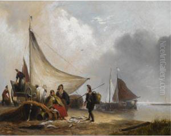 Figures On The Coast Of Walcheren - view 1