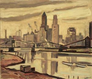 Waterfront, Newark by Edgar Hewitt Nye