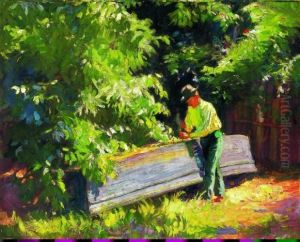 Sunny Garden, Around 1910 by sandor Nyilasy