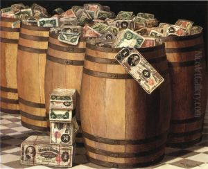 Barrels of Money by Victor Dubreuil