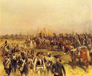 Napoleon Commanding a View of the Prisoners by Victor Dubreuil