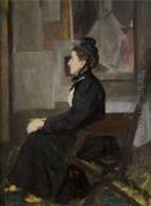 Study Of A Lady Seated In A Studio Study Of A Lady Seated In A Studio