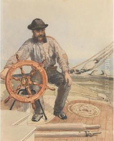 Sailor At The Helm - view 1