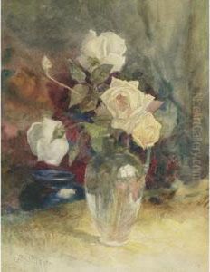 Still Life With Roses by Lucius Richard O'Brien