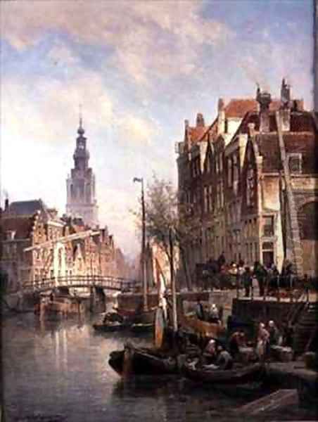 Street Scene on a Canal - view 1