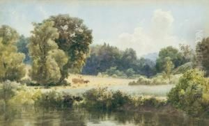 Haying At The Edge Of The River