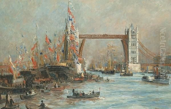 A Review On The Thames At Tower Bridge - view 1