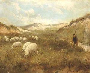Duingezicht 'La Panne' guiding the flock through the dunes