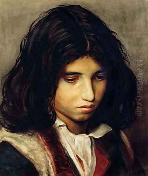 Half portrait of a gypsy boy - view 1