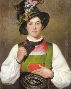 A Young Man In Tyrolean Costume