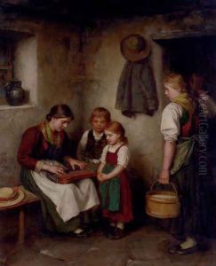The Music Lesson by Franz Von Defregger