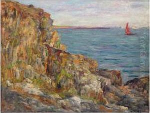Evening On The Coast Of Brittany by Aloysius C. O'Kelly