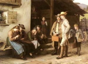 Die Erste Studienreise (The First Study Trip) by Franz Von Defregger